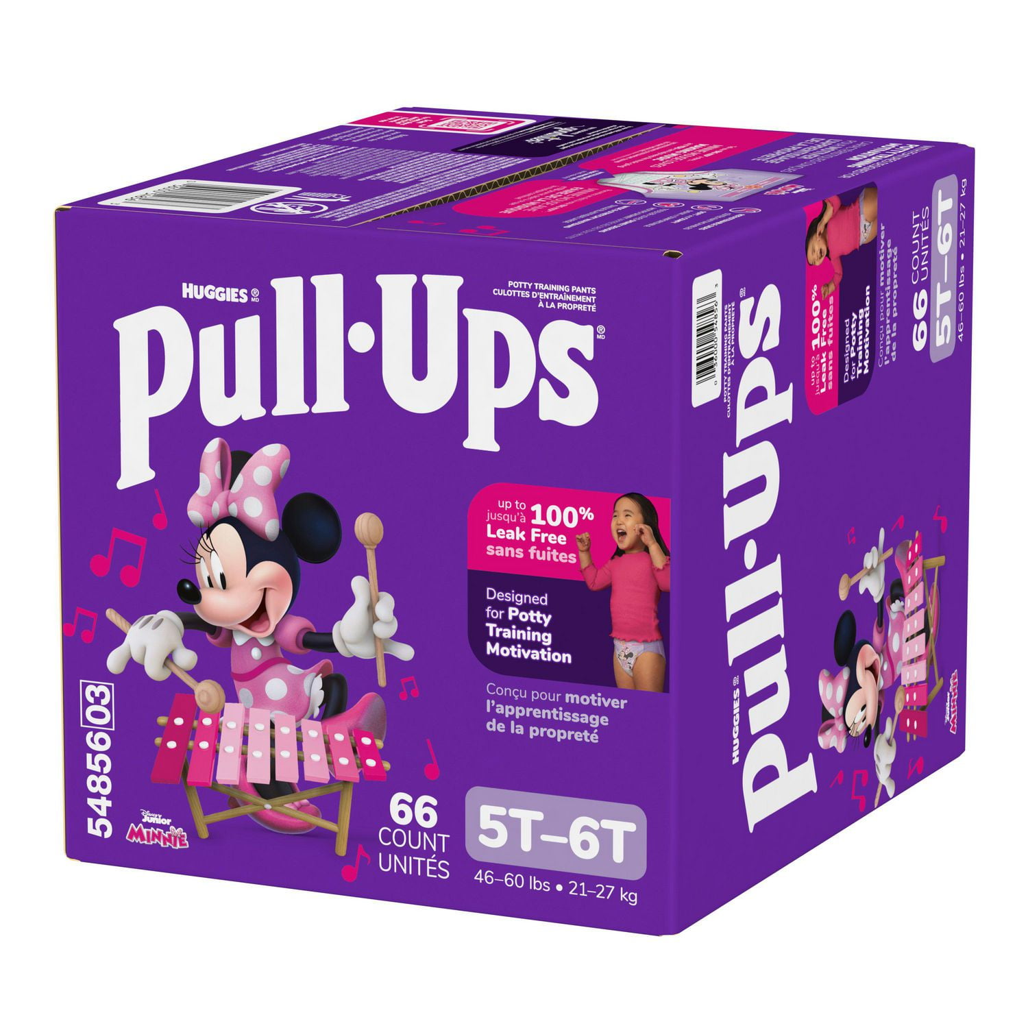 Pull-Ups Girls' Potty Training Pants, Economy Pack, Size: 2T - 6T, Size: 2T - 6T | 104 - 66 Count