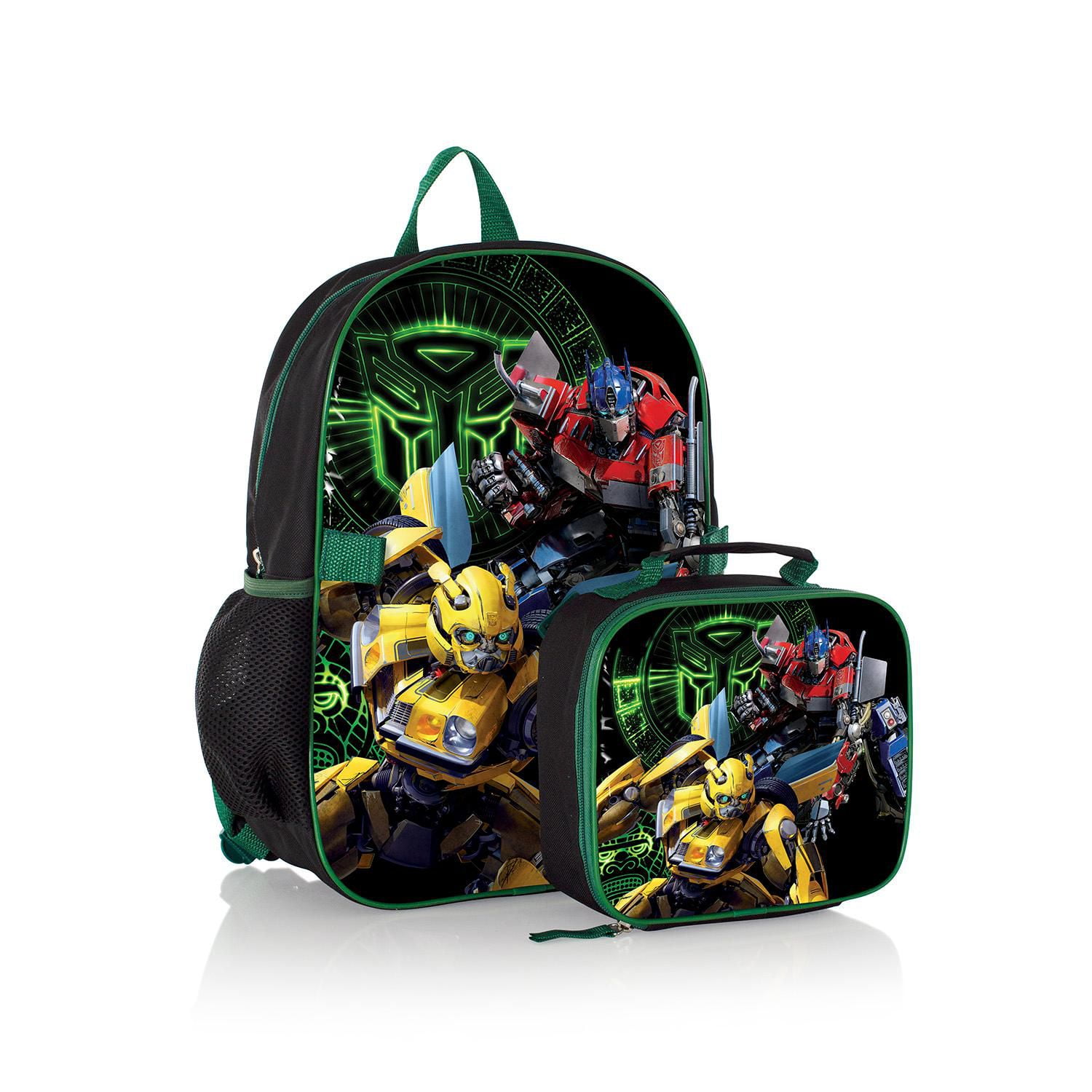 Transformers backpack with clearance lunch bag