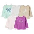 thumbnail image 1 of George Toddler Girls' Tee 5-Pack, 1 of 2