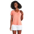 thumbnail image 1 of George Women's Voop Neckline Tee, 1 of 6