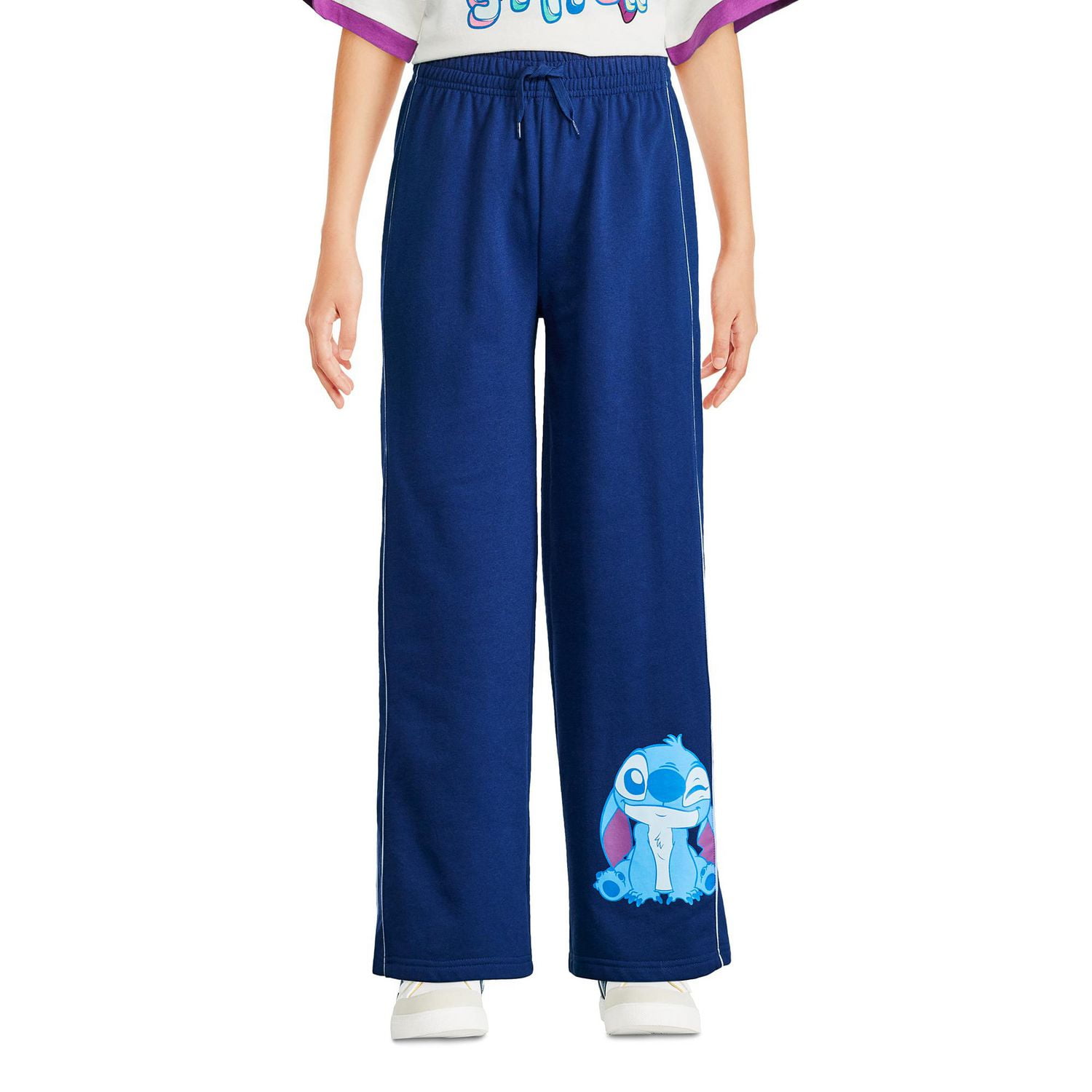 Disney Girls' Stitch Wide Leg Jogger, Sizes XS-XL
