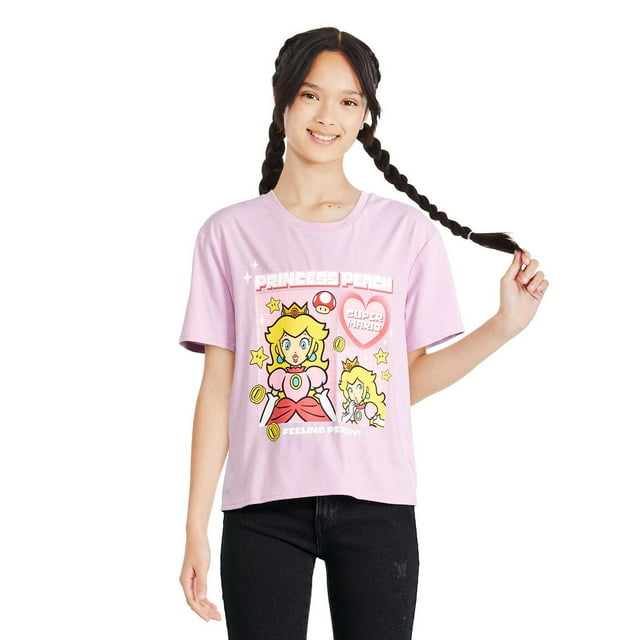 T-shirt Princesse Peach Super Mario pour filles