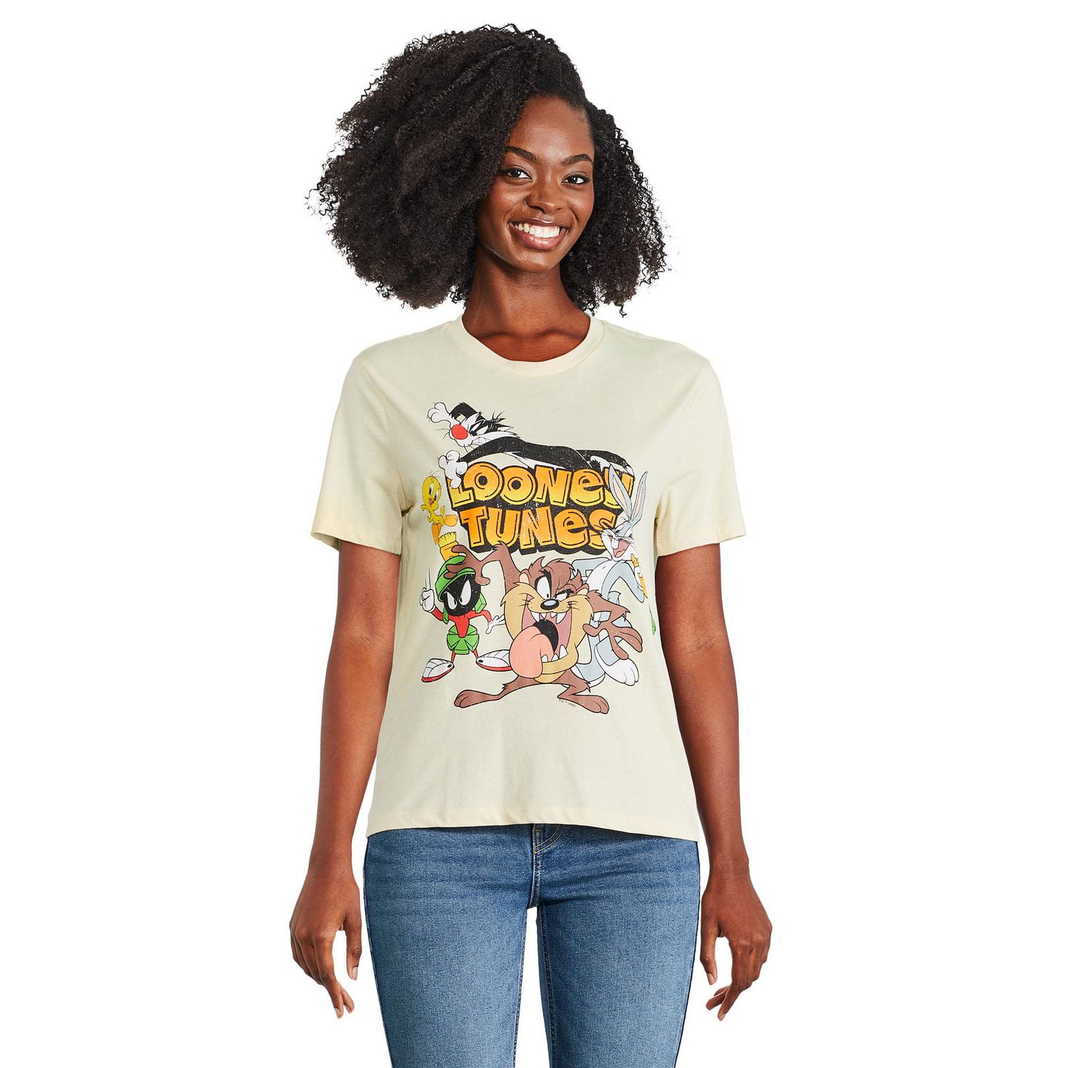 T-shirt à manches courtes Looney Tunes pour femmes