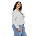 thumbnail image 2 of George Women's Plus Hacci Cardigan, 2 of 6