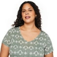 thumbnail image 4 of George Women's Plus V-Neckline Tee, 4 of 6