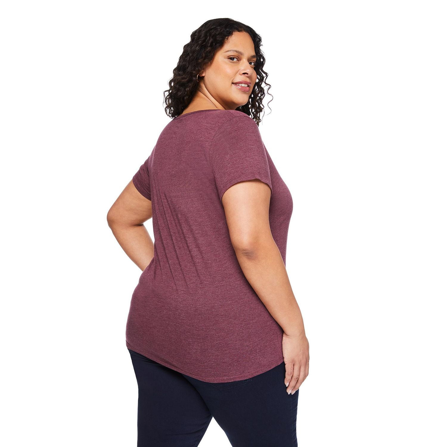 George Women's Plus V-Neckline Tee