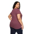 thumbnail image 3 of George Women's Plus V-Neckline Tee, 3 of 6