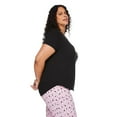 thumbnail image 2 of George Women's Plus Scoop Neckline Sleep Tee, 2 of 6
