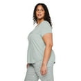 thumbnail image 2 of George Women's Plus Scoop Neckline Sleep Tee, 2 of 6