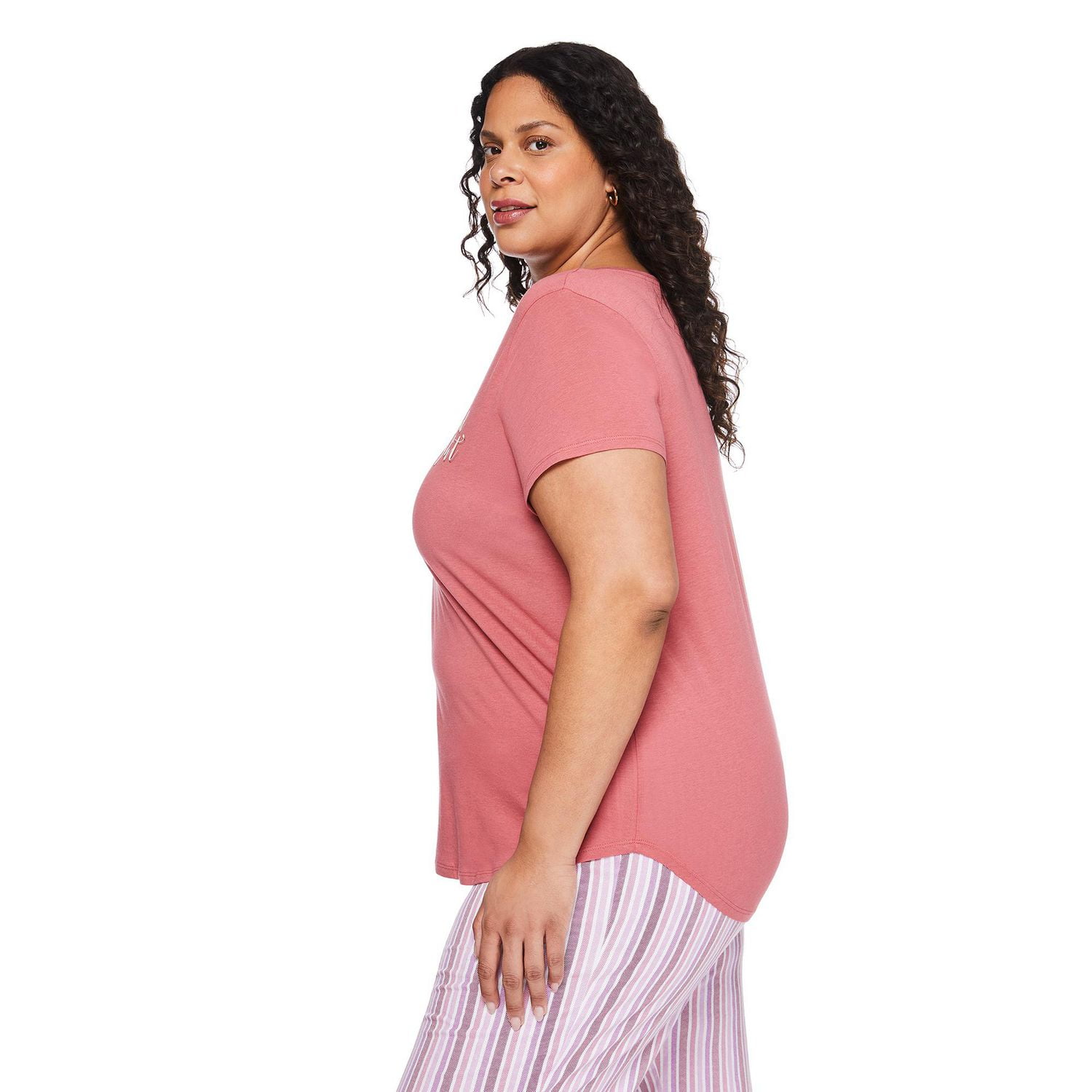 George Women's Plus V-Neckline Sleep Tee, Sizes 1X-3X