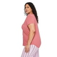 thumbnail image 2 of George Women's Plus V-Neckline Sleep Tee, 2 of 6