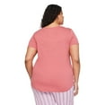 thumbnail image 3 of George Women's Plus V-Neckline Sleep Tee, 3 of 6