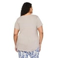 thumbnail image 3 of George Women's Plus V-Neckline Sleep Tee, 3 of 6