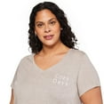 thumbnail image 4 of George Women's Plus V-Neckline Sleep Tee, 4 of 6