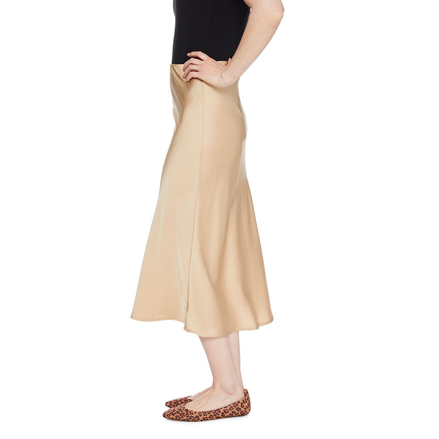 Jupe en satin George pour femmes Tailles TP–TTG