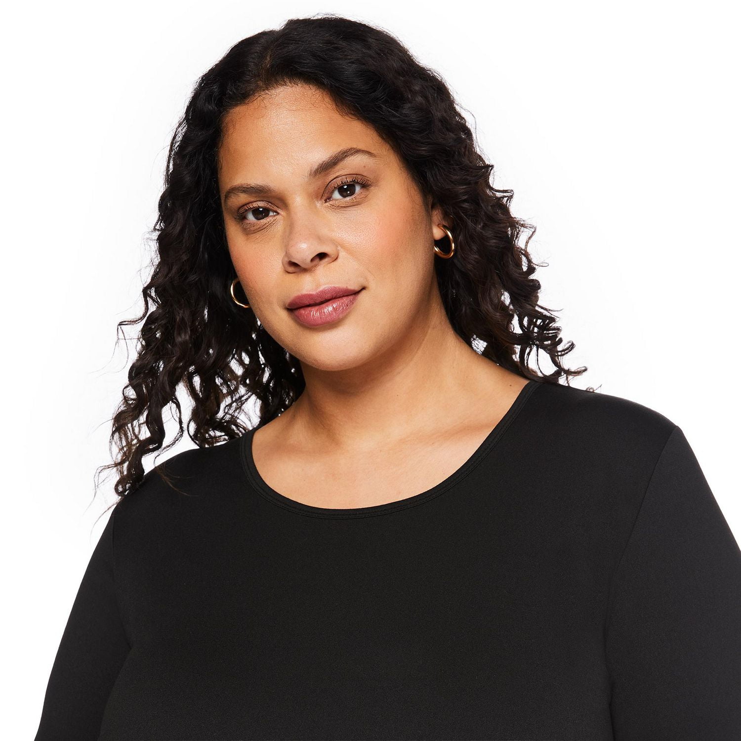 George Women's Plus 3/4 Sleeve Dress