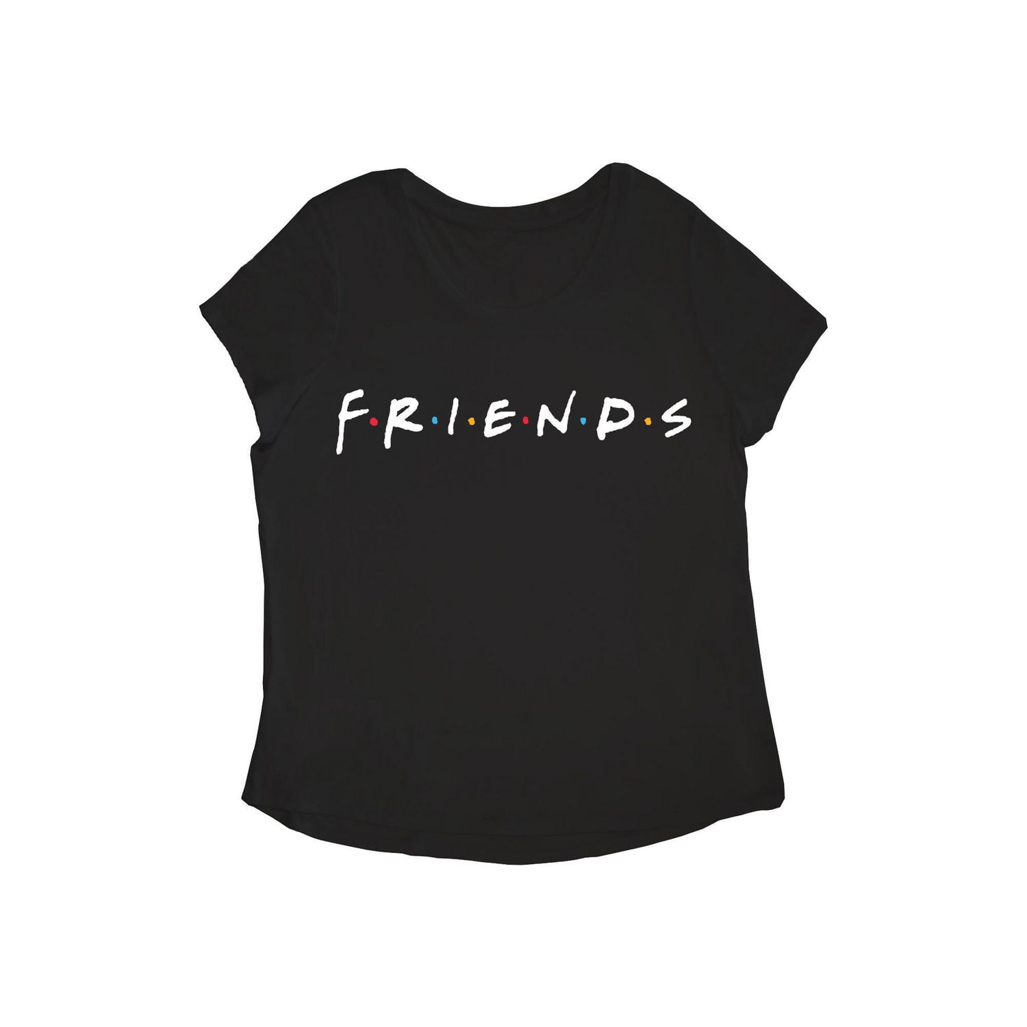 Ladies Black Friends Logo T-Shirt