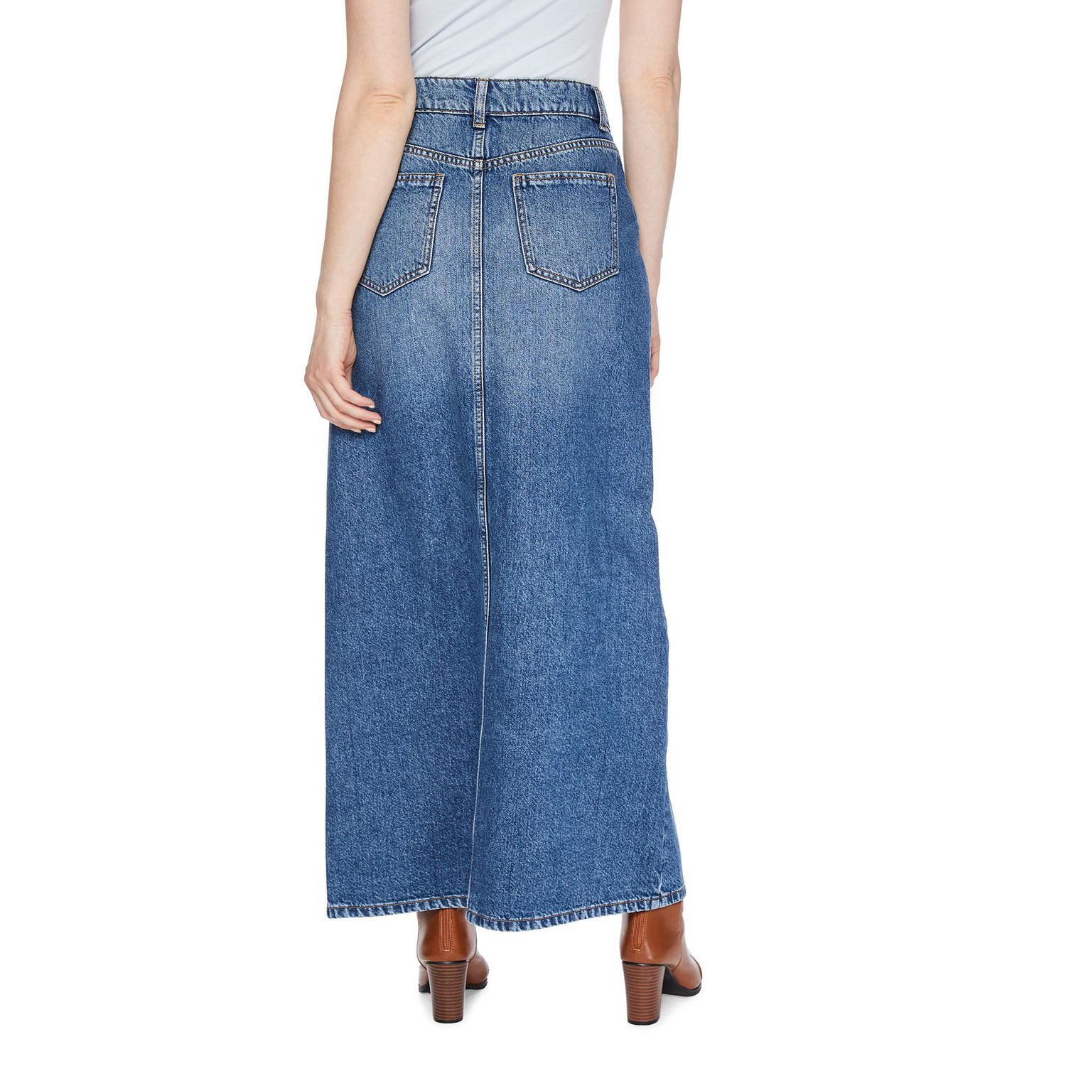 Jupe longue en denim George pour femmes Tailles 2-18