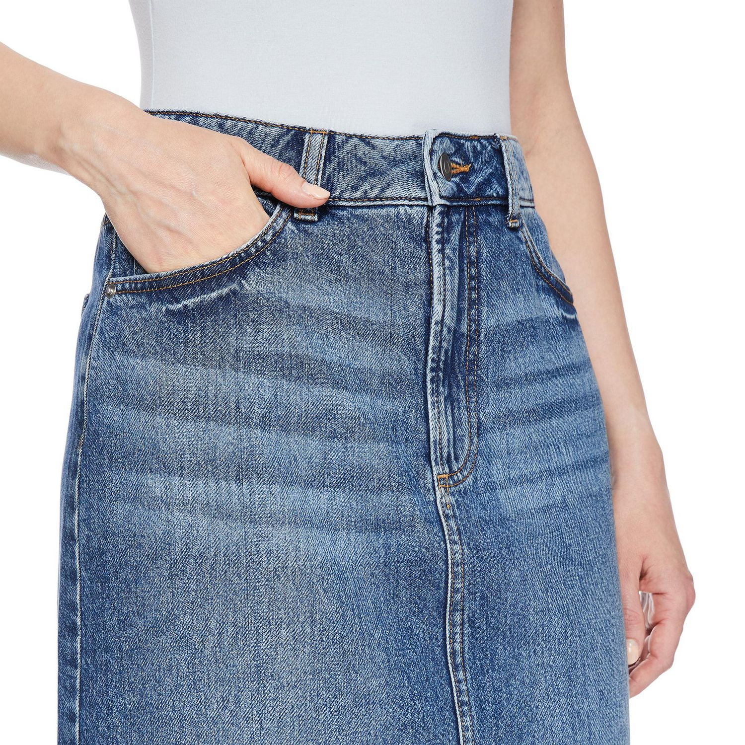 Jupe longue en denim George pour femmes Tailles 2-18