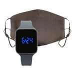 LED Temperature watch with Matching Mask