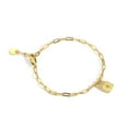 thumbnail image 1 of Luxury Designs Bracelet trombone Wish Lock plaqué or, 1 of 2