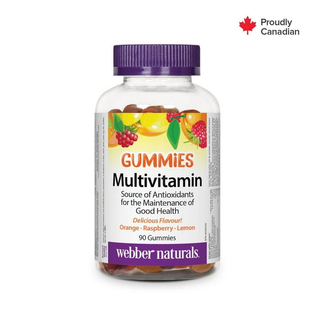 Webber Naturals® Multivitamin Orange · Raspberry · Lemon