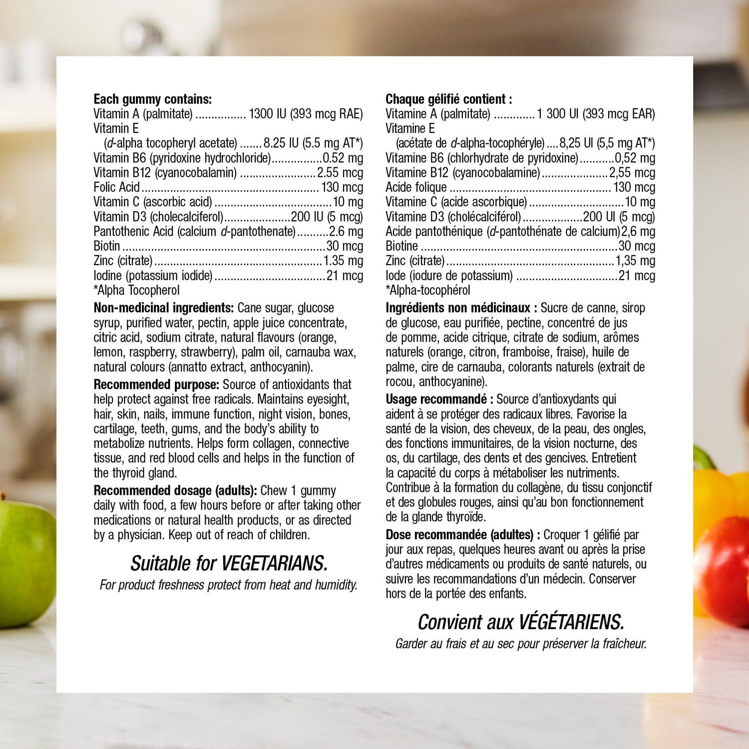 webber naturals Multivitamine orange · framboise · citron