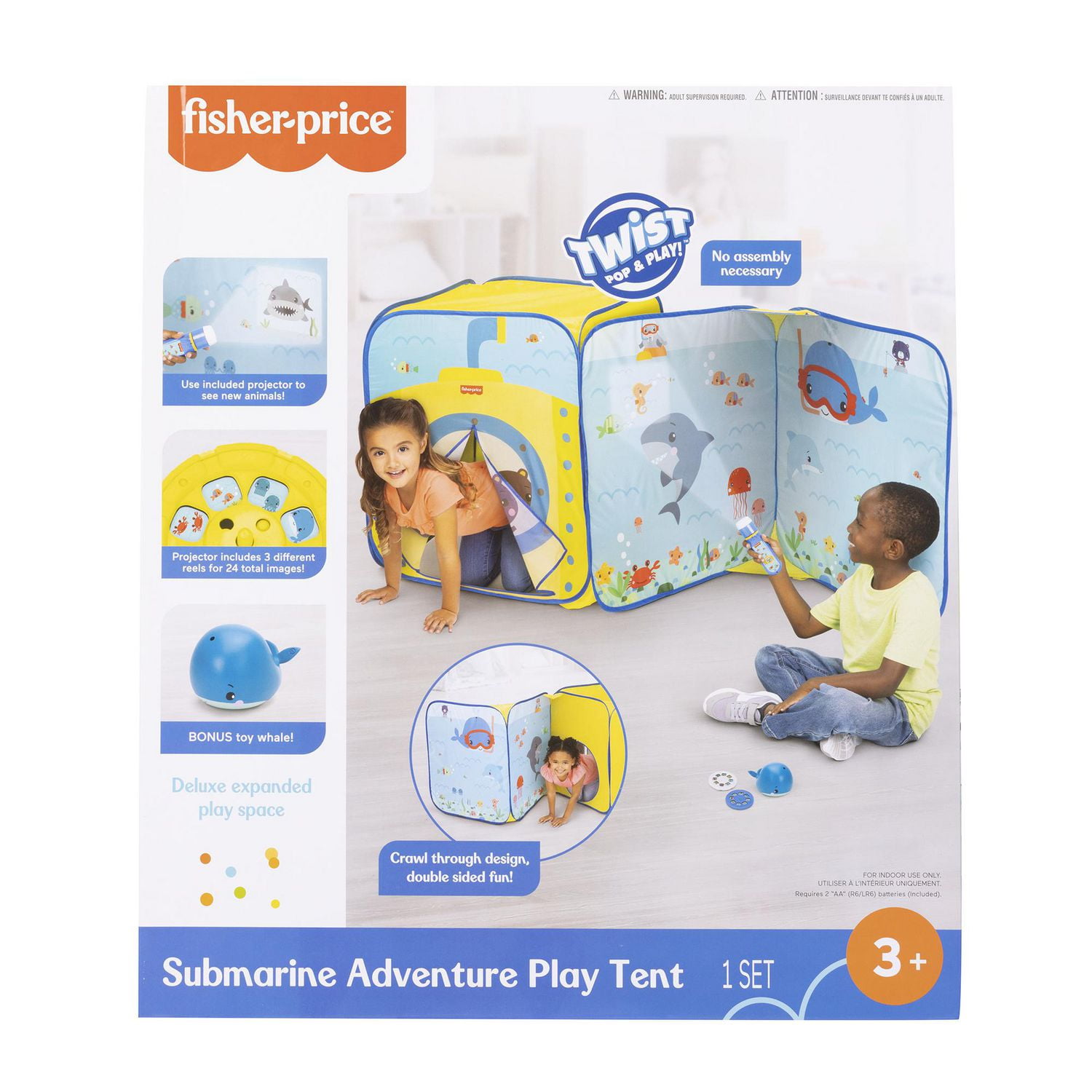 Fisher Price Submarine Adventure Play Tent Ages 3