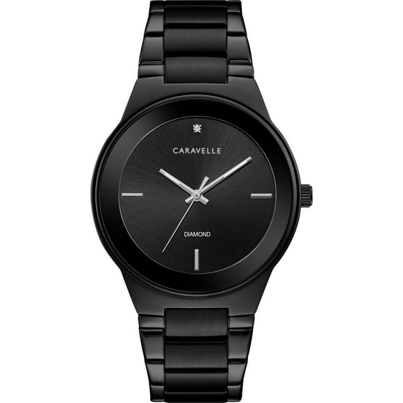 Montre Caravelle noire pour hommes
