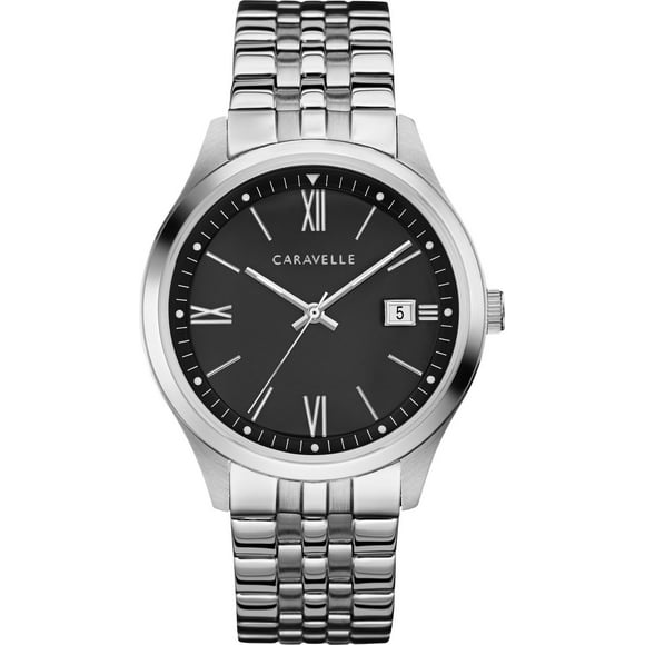 Montre Caravelle argentée pour hommes