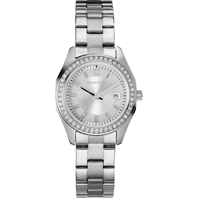 Caravelle Ladies Silver-Tone Quartz Watch