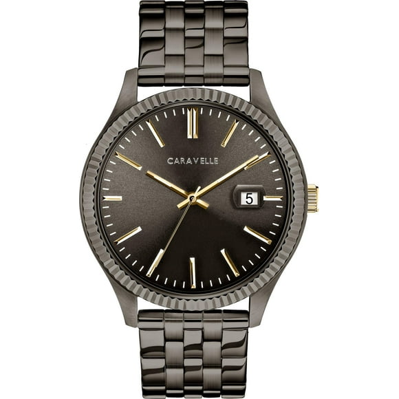 Caravelle Mens Gray Quartz Watch