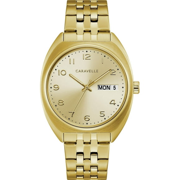 Montre Caravelle dorée pour hommes
