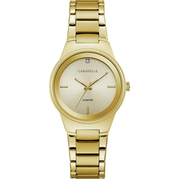 Caravelle Ladies Gold-Tone Quartz Watch