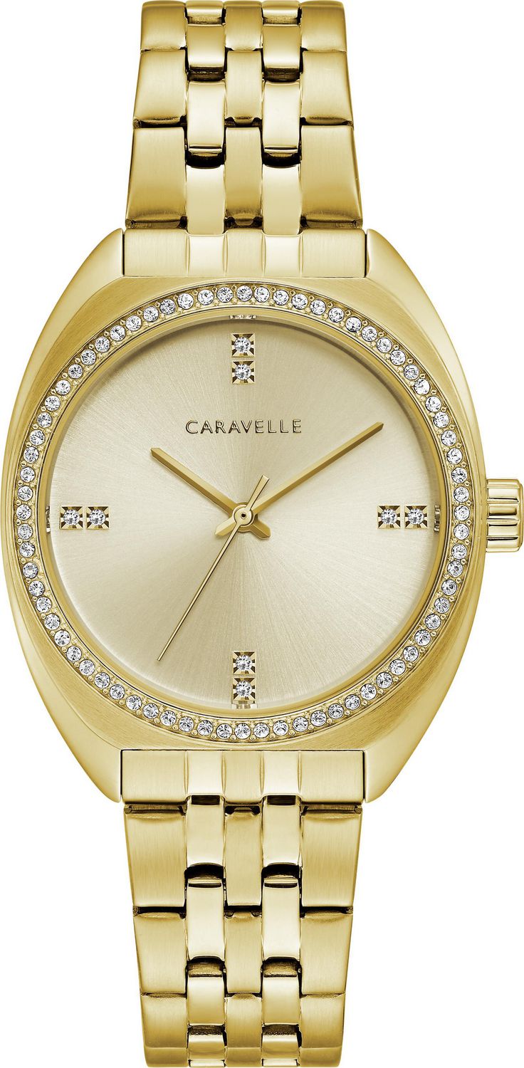 Caravelle Ladies Gold-Tone Quartz Watch | Walmart Canada