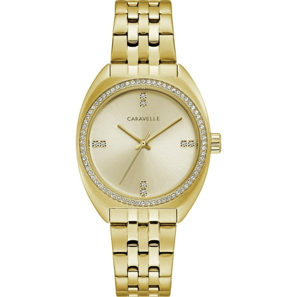 Montre Caravelle dorée pour femmes