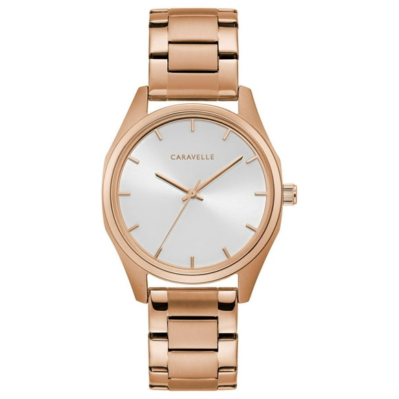 Caravelle Ladies Rose Gold Quartz Watch