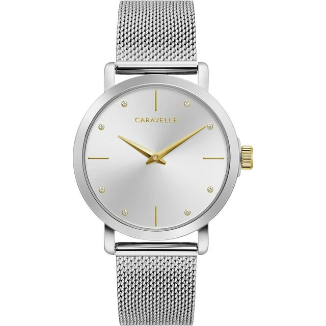 Caravelle Ladies Silver-Tone Quartz Watch