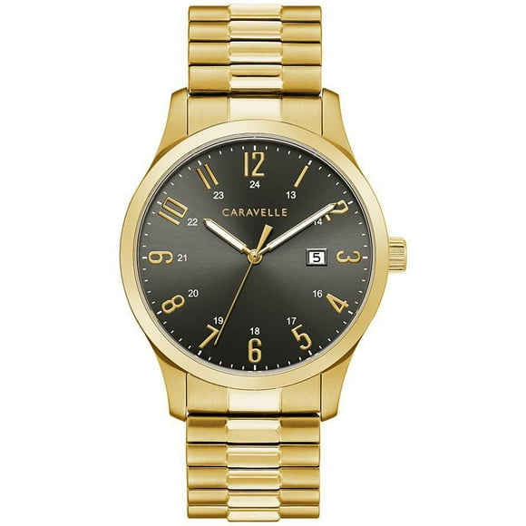 Montre Caravelle dorée pour hommes