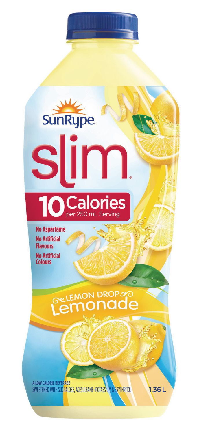 SunRype Slim Lemon Drop Lemonade Low Calorie Beverage Walmart Canada