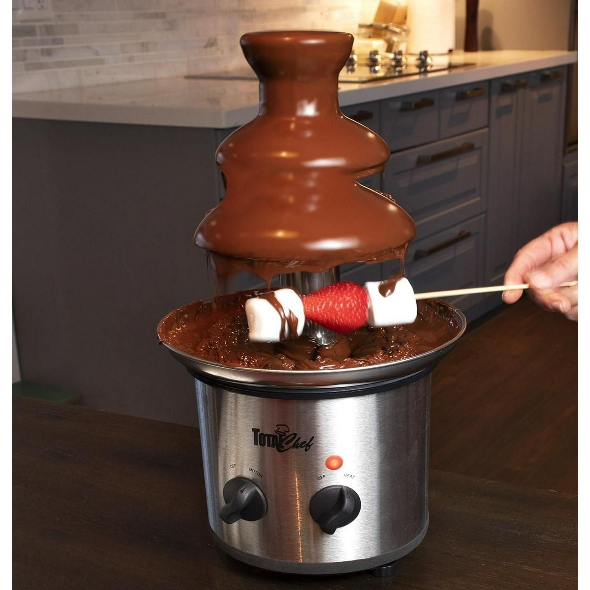 Mini Elegant Chocolate Lovers Fondue Fountain 3-Tier