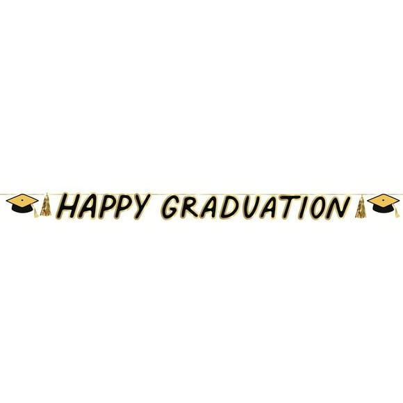Packed Party "Happy Graduation" 8FT Paper Party Banner
