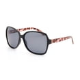 thumbnail image 1 of Time & Tru Ladies Black Polarized Rectangle Sunglasses, 1 of 2