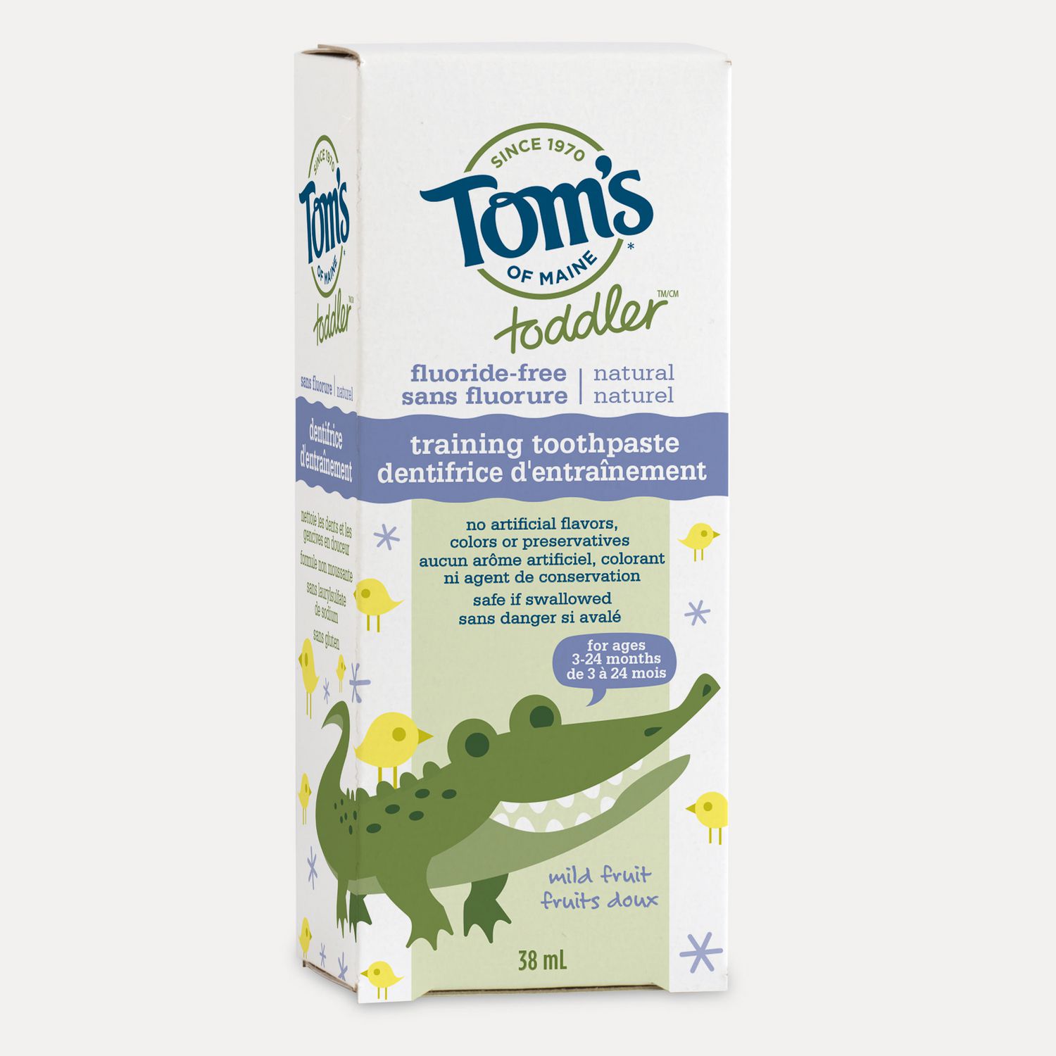 toms training toothpaste