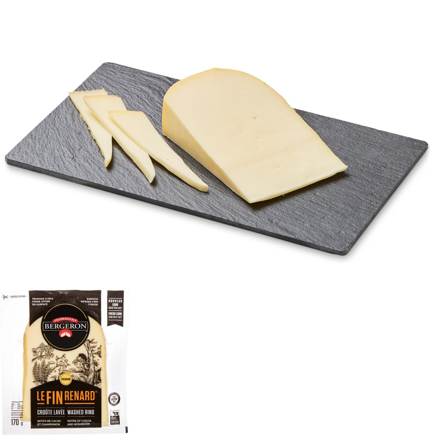Fromagerie Bergeron Fin Renard Duo 28 M.F. Surface Ripened Firm