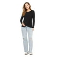 thumbnail image 1 of Paisley Sky Maternity Long Sleeve Twisted Hem Tee, 1 of 6