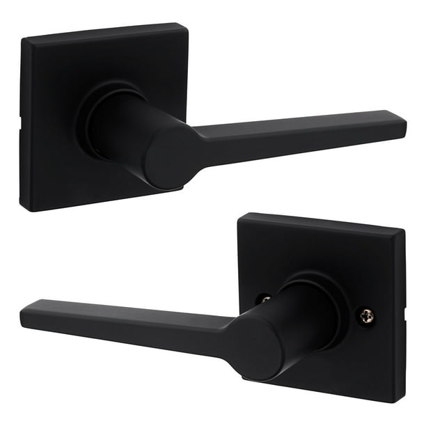 Weiser Safelock Daylon Interior Passage Door Lever in Matte Black, Modern  style and durability 