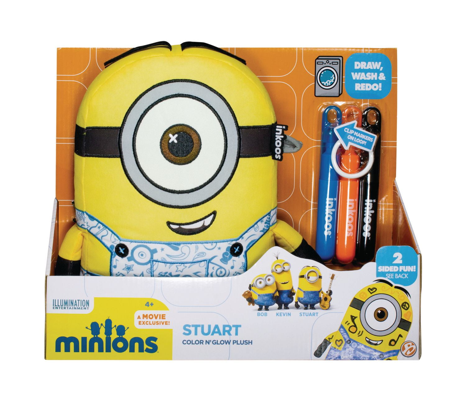 Inkoos Color n' Glow Plush Minions, Stuart | Walmart Canada