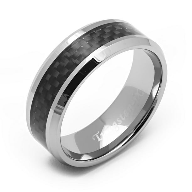 Men's Tungsten Ring With Carbon Fiber Inlay Size 12.5 Walmart.ca