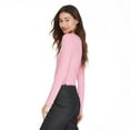 thumbnail image 2 of No Boundaries Women's Split Neckline Henley, 2 of 6